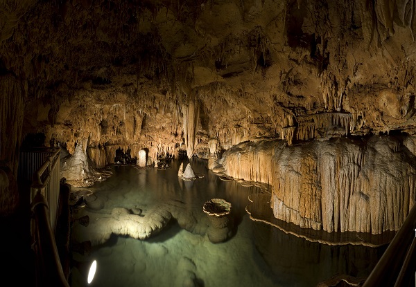 The "Lillypad Room" inside Onondaga Cave 