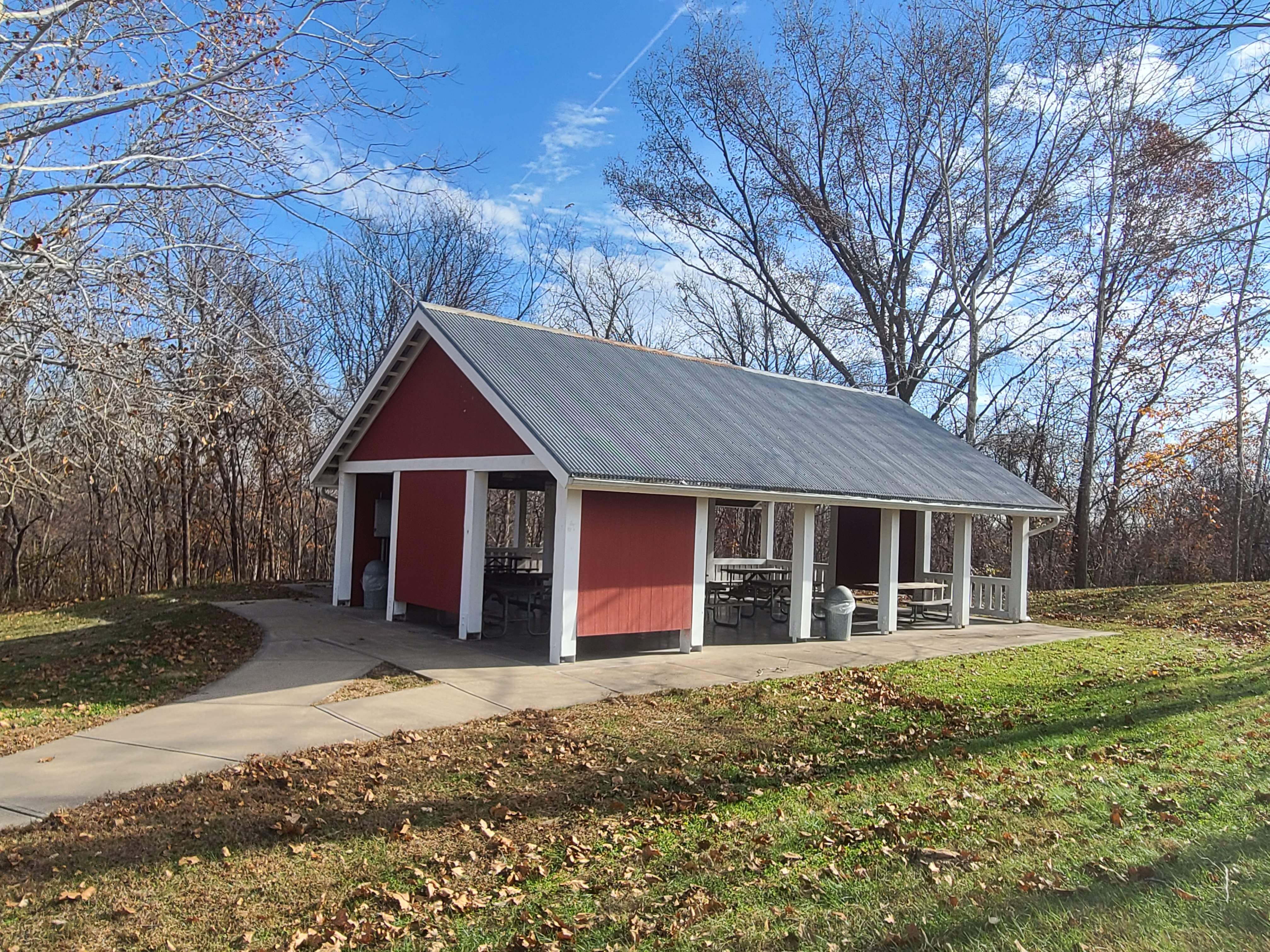 Open picnic shelter