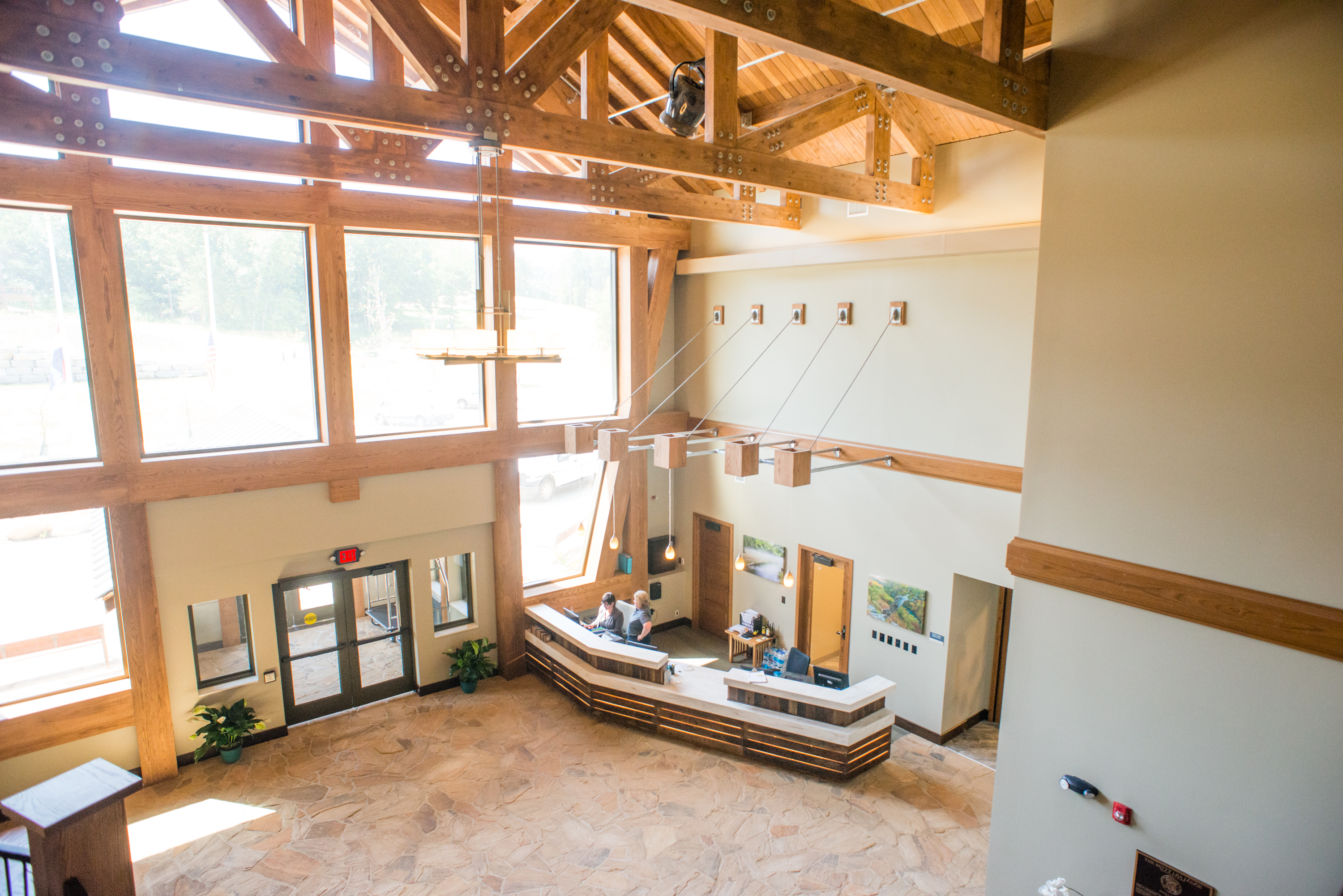 Entryway into Echo bluffs state park
