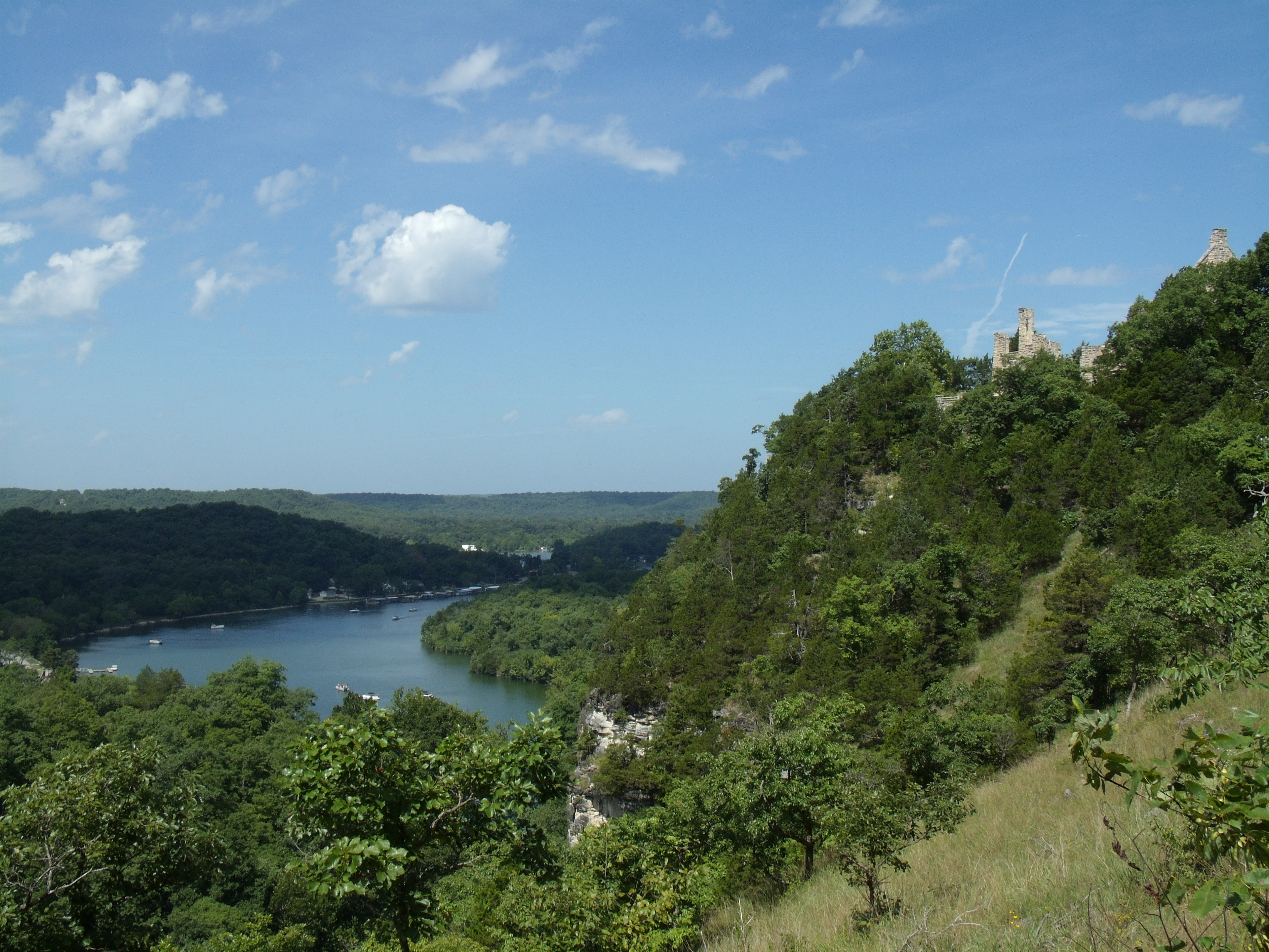A hill overlooking a river