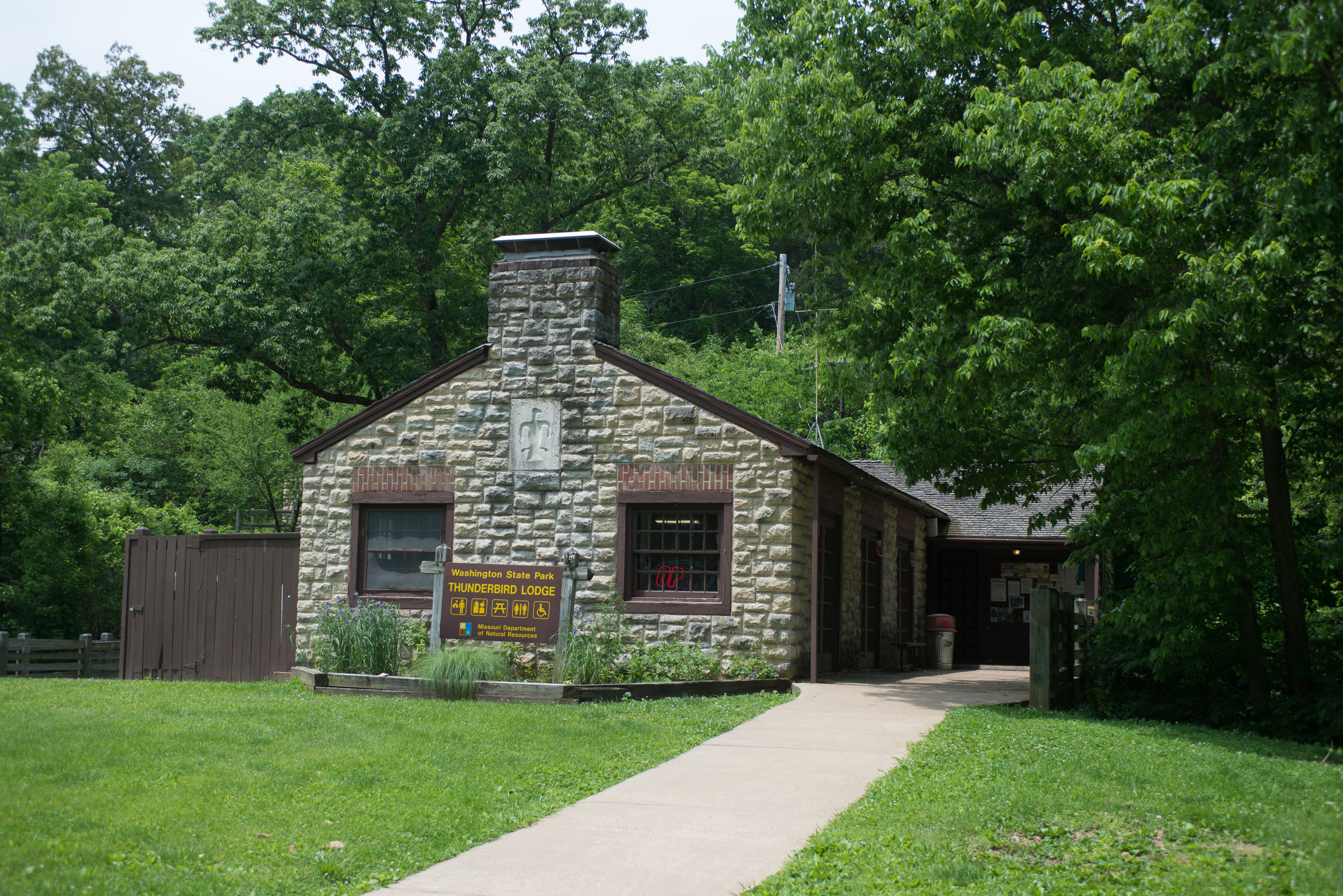 A stone lodge