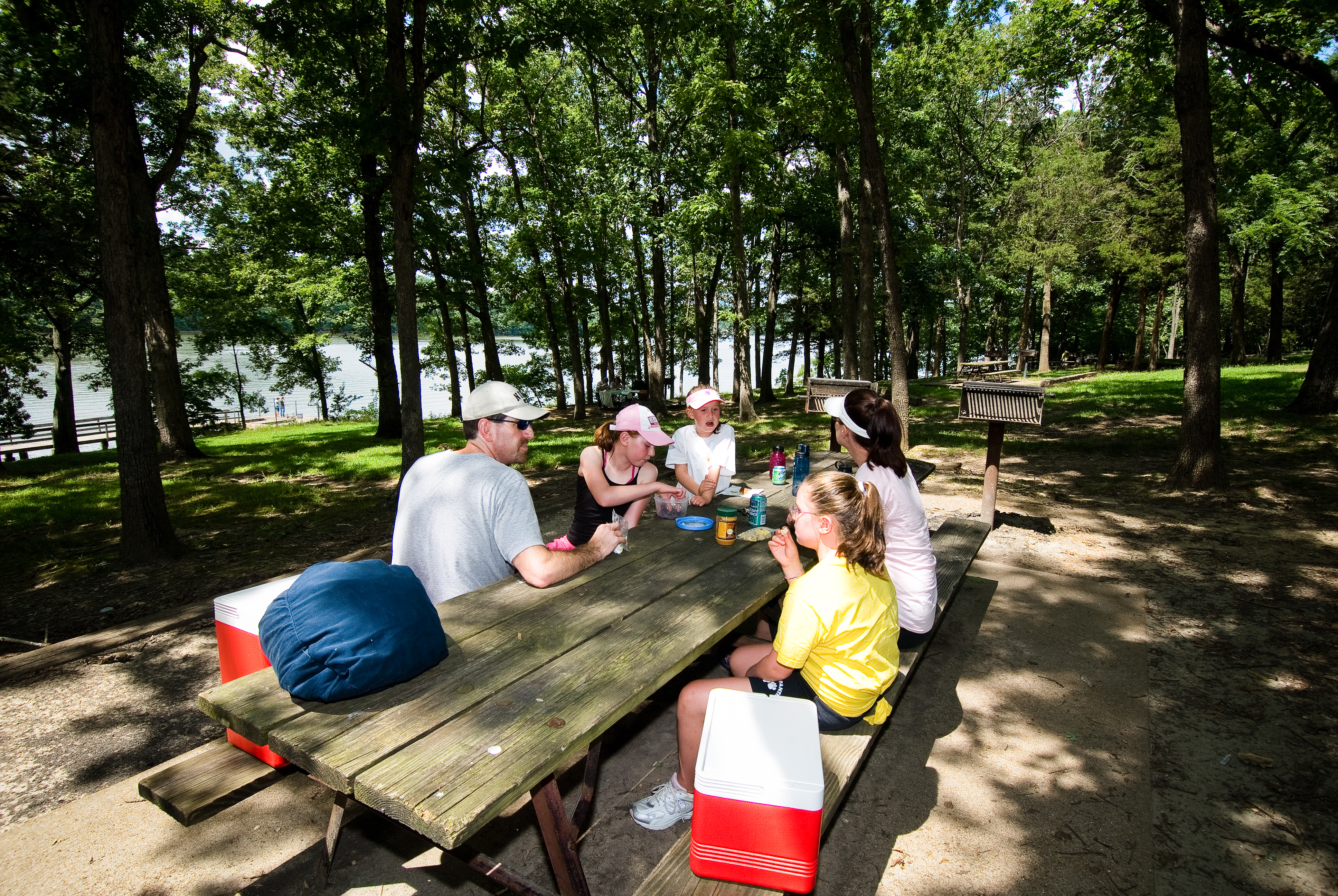 People gathered at a table