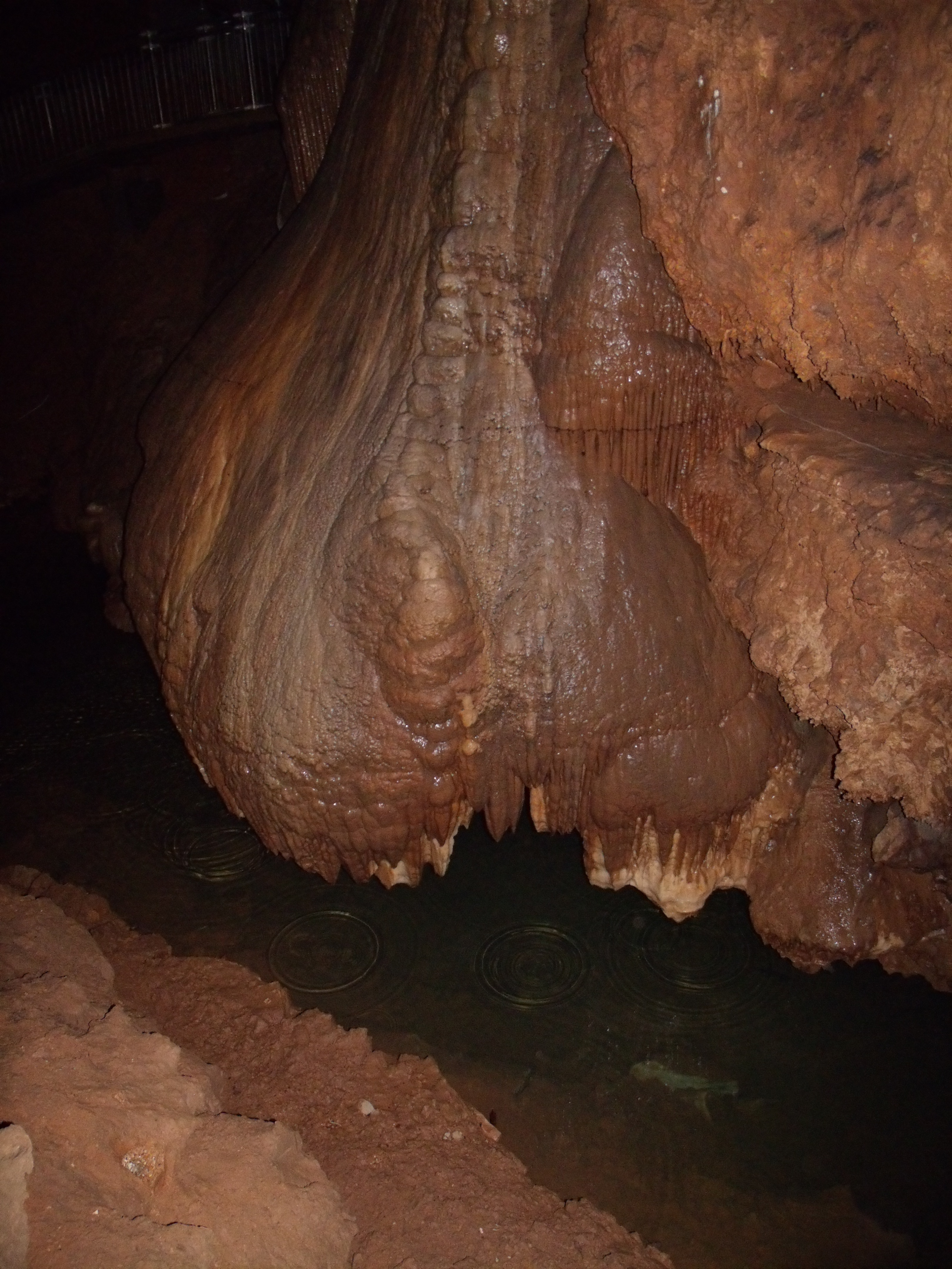 A cavern wall