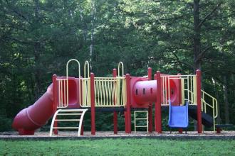 Playground with slides