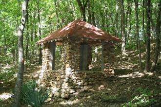 small stone gazebo