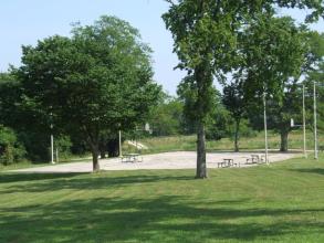 Playground outside Camp Shawnee dining hall