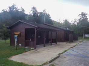 Exterior of showerhouse