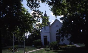 An old white church