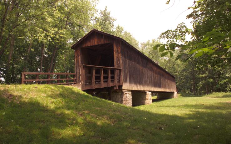 A covered bridge