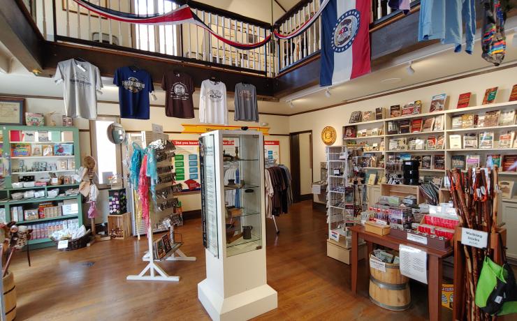 Gift shop at the First Missouri State Capitol Historic Site