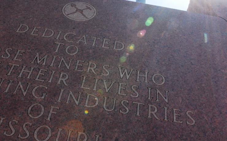 A memorial to miners