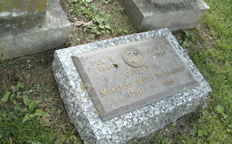 A grave marker