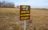 Trail start sign for Courage Trail