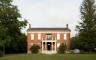 A brick building
