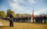 A historical recreation of a Civil war army