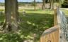 A fenced in field
