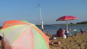 People on a beach