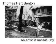 Benton outside of his home
