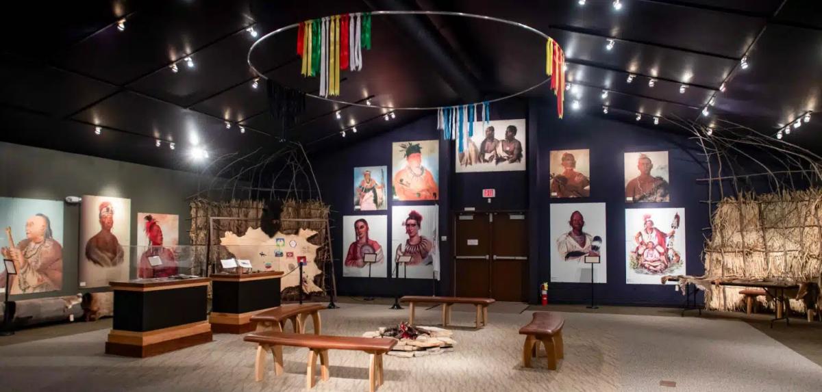 Interior of Missouri's American Indian Cultural Center
