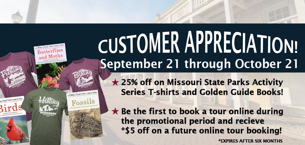 Customer Appreciation Sept. 21 through Oct. 21