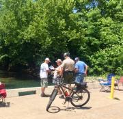 Ranger with parked Bicycle