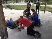 Rangers doing Setups during PT