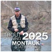 Image will take you to the 2025 Trout Opening Flickr Gallery for Montauk State Park.