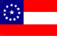 Flag with deals white stars