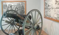 canon on display inside the visitor center