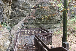 wood platform overlooking the gulf
