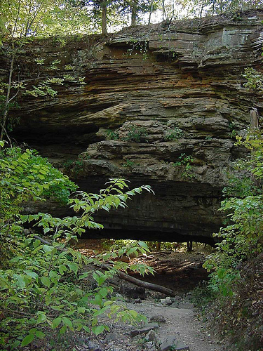 natural rock tunnel