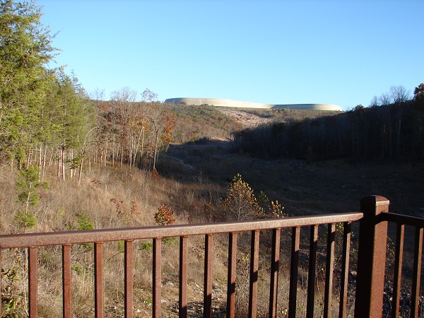 view of the new resevoir and the scour trail