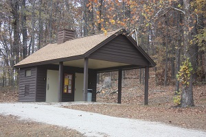 exterior of beach change house with two change rooms