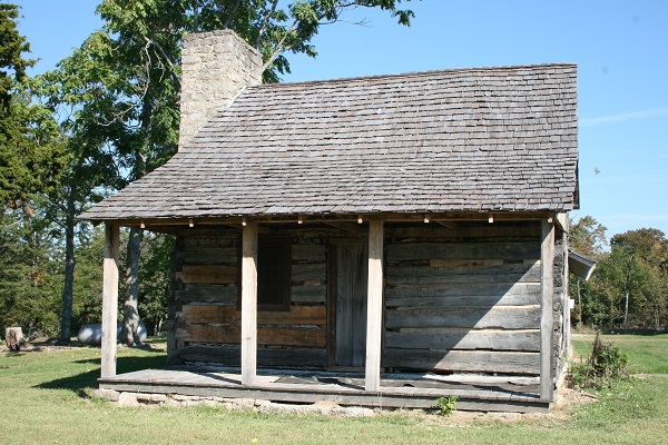 log cabin exterior