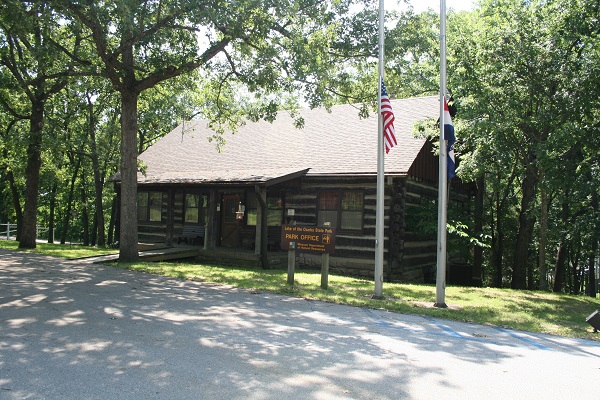 exterior of park office