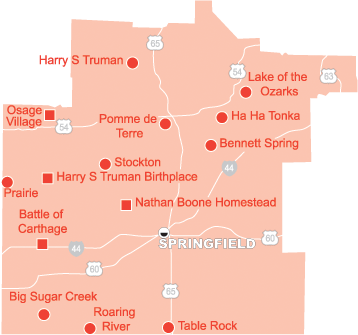 Missouri State Parks and Historic Sites - Lakes Region