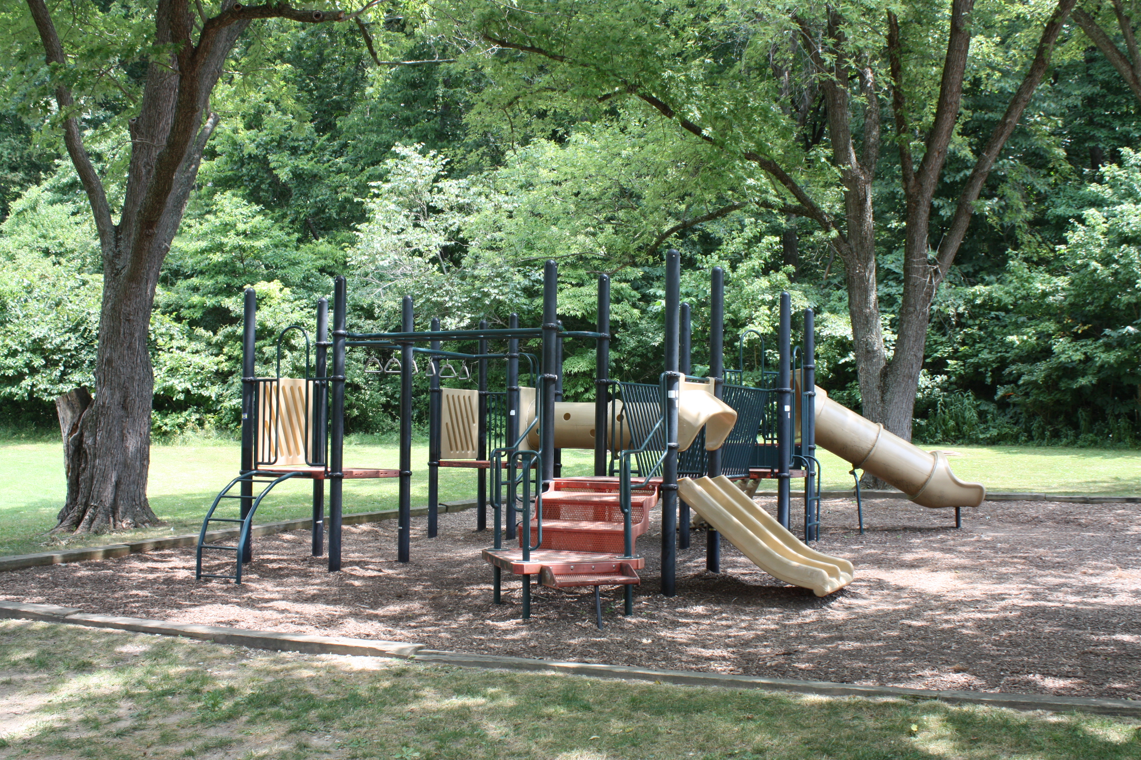 playground equipment with slides