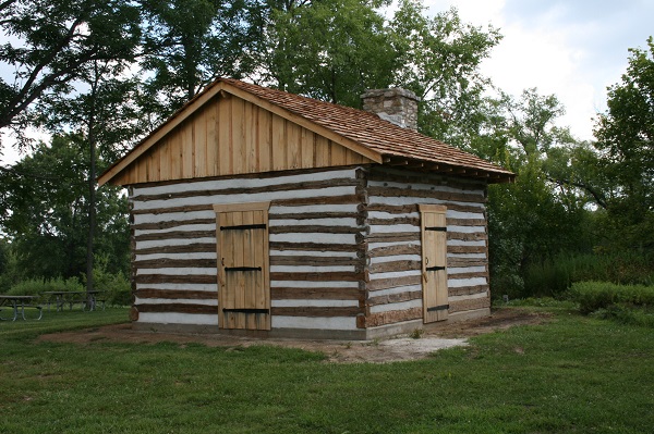 small log cabin exterior