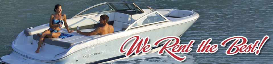 A couple in a speed boat