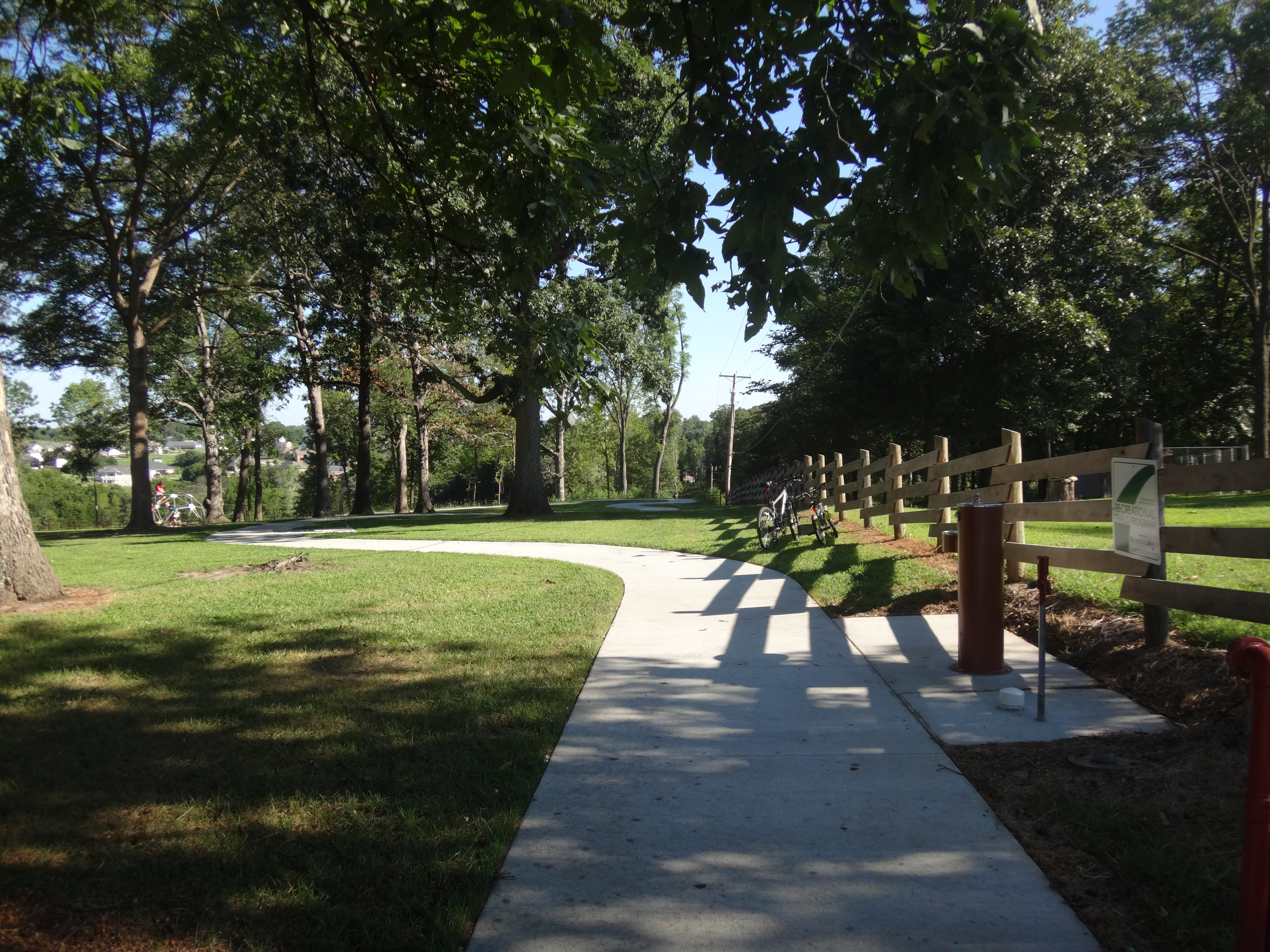 a concrete trail