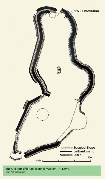 drawing outlining the Earthworks