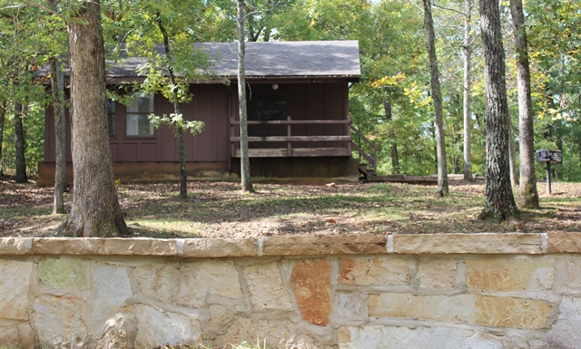 exterior of two-bedroom cabin