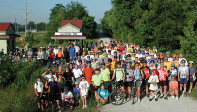 Katy Trail Ride Group Photo.