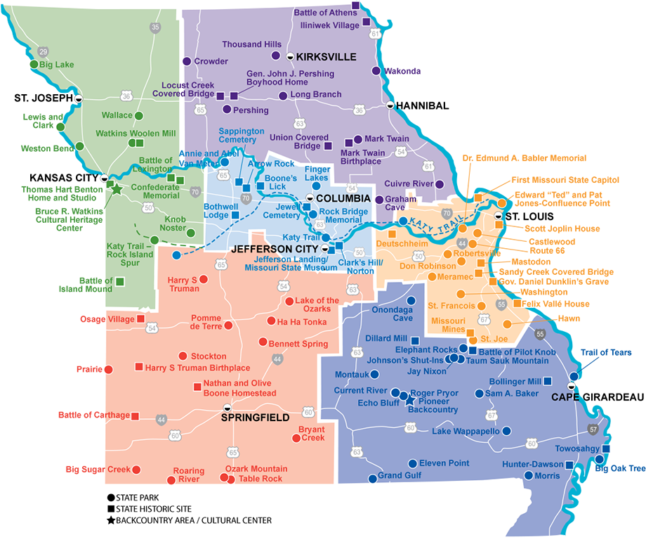 Locator Map Missouri State Parks
