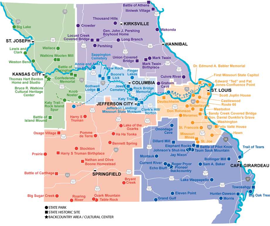 camping map of missouri state parks Locator Map Missouri State Parks camping map of missouri state parks