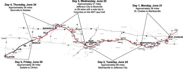 2004 Katy Trail Ride Map Missouri State Parks   2004map 