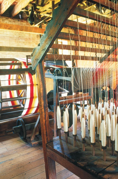weaving machine inside Watkins Mill